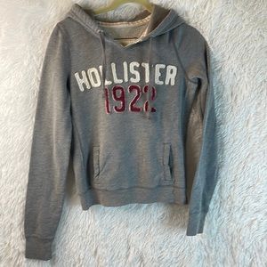 HOLLISTER, pullover gray hoodie size medium
